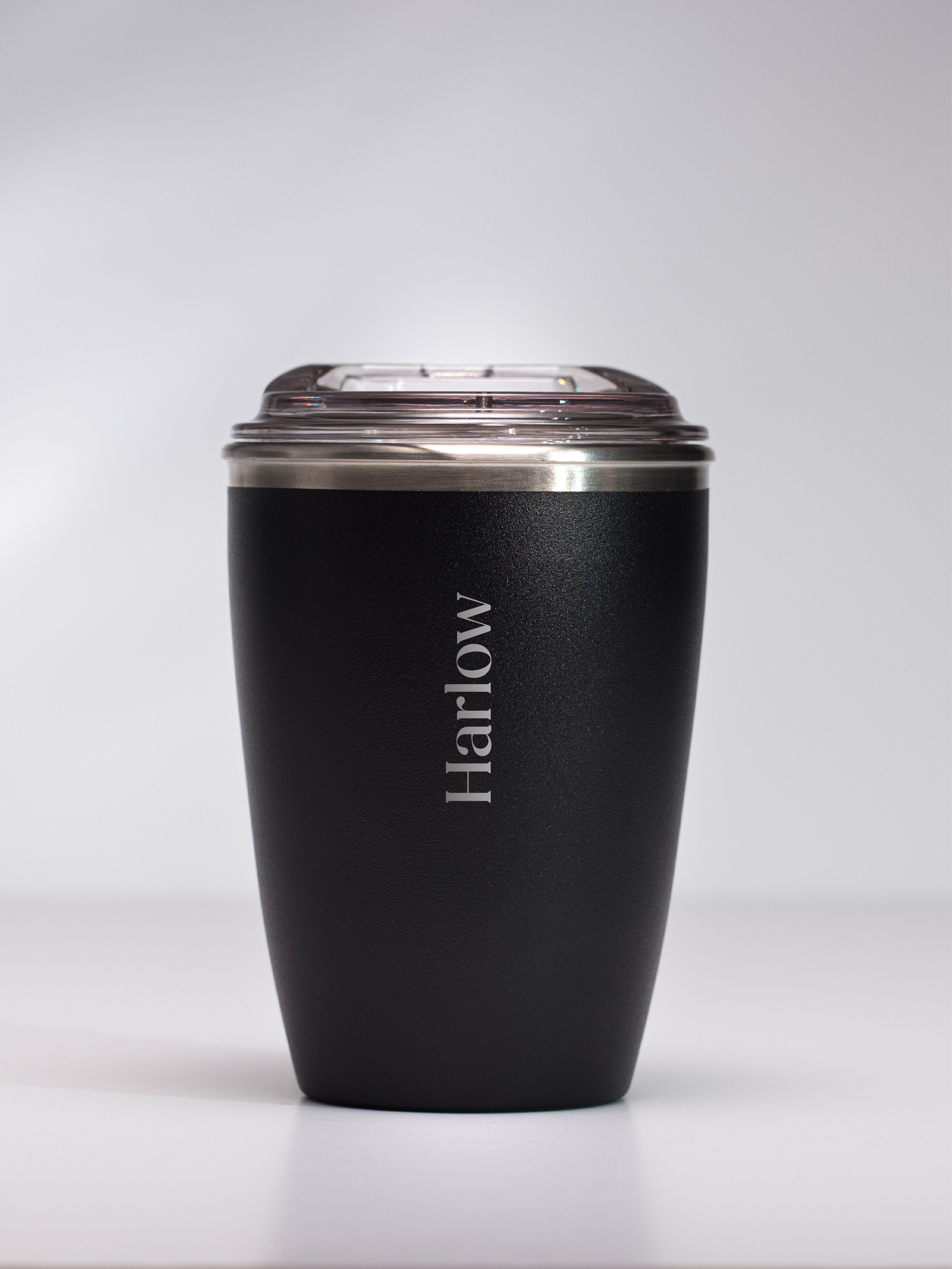 Light Gray Custom Reusable Coffee Cup