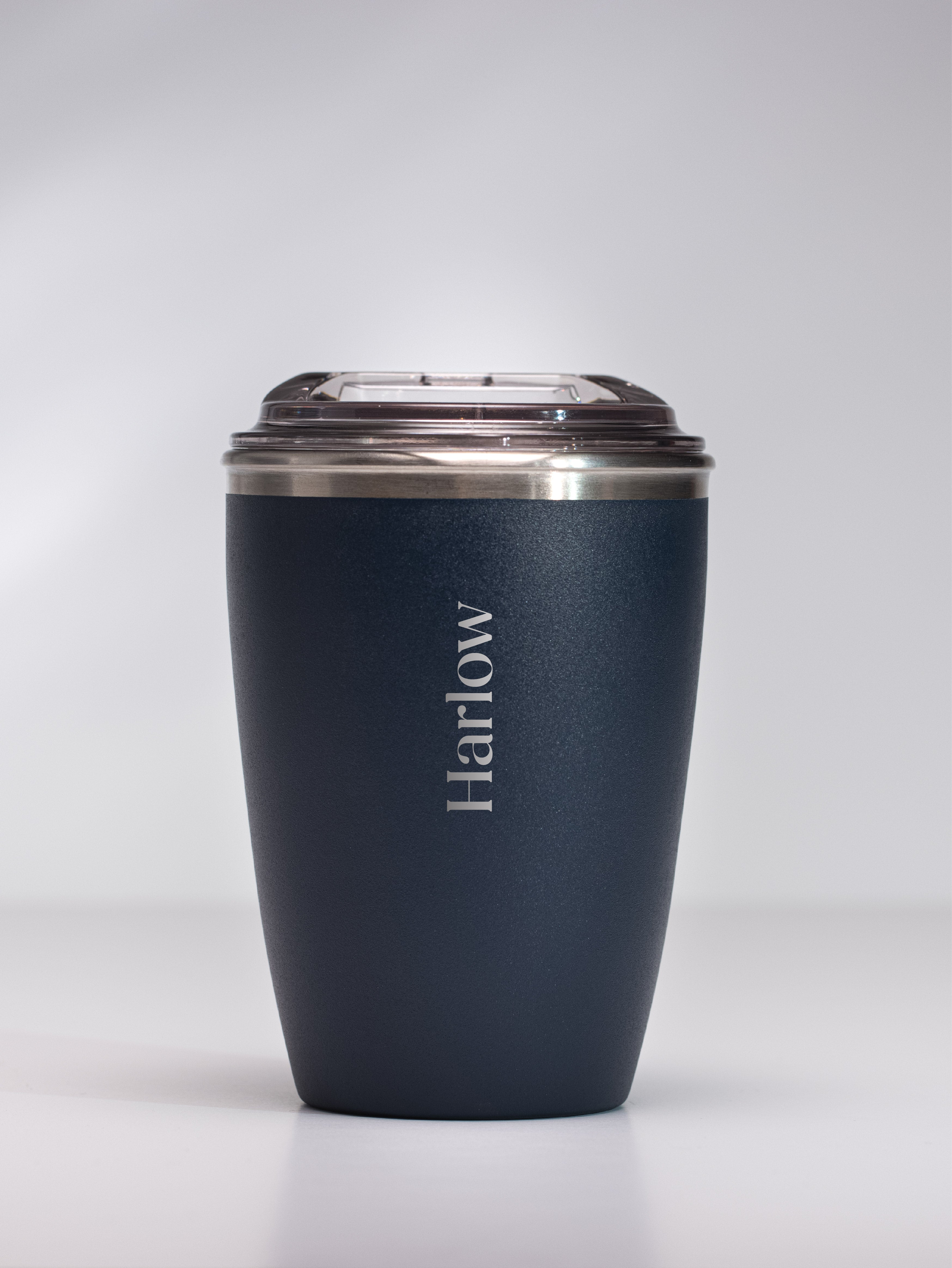 Light Gray Custom Reusable Coffee Cup