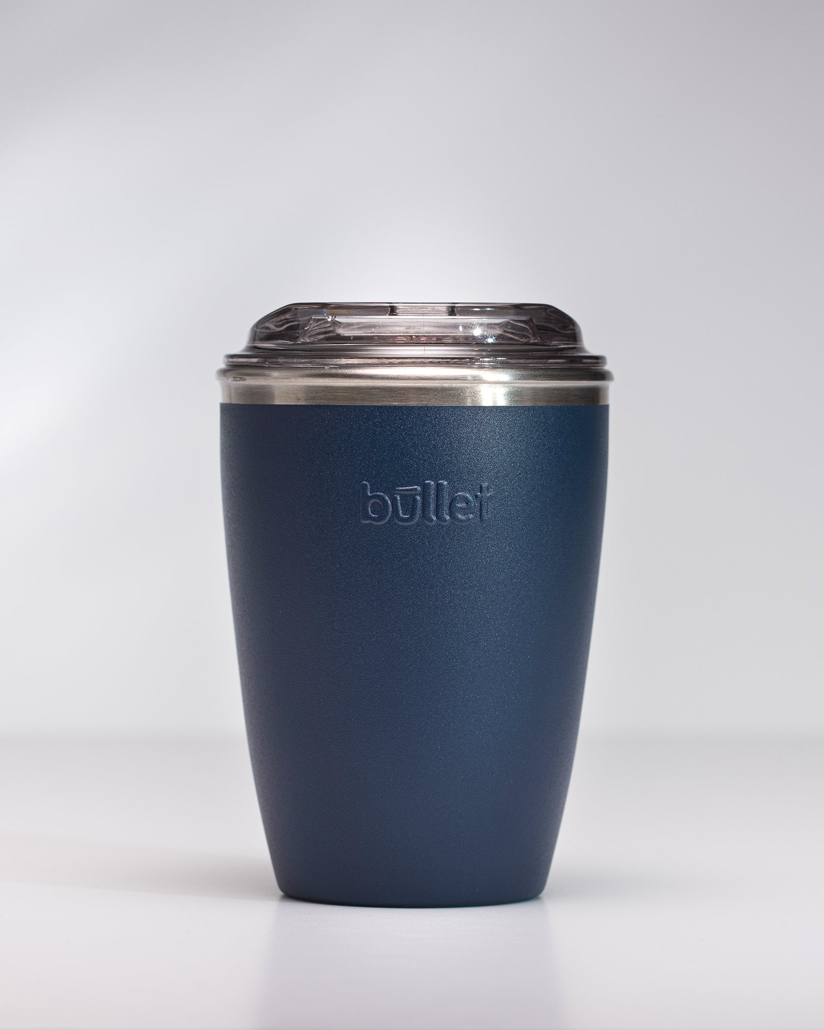 8oz blue stainless steel reusable coffee cup